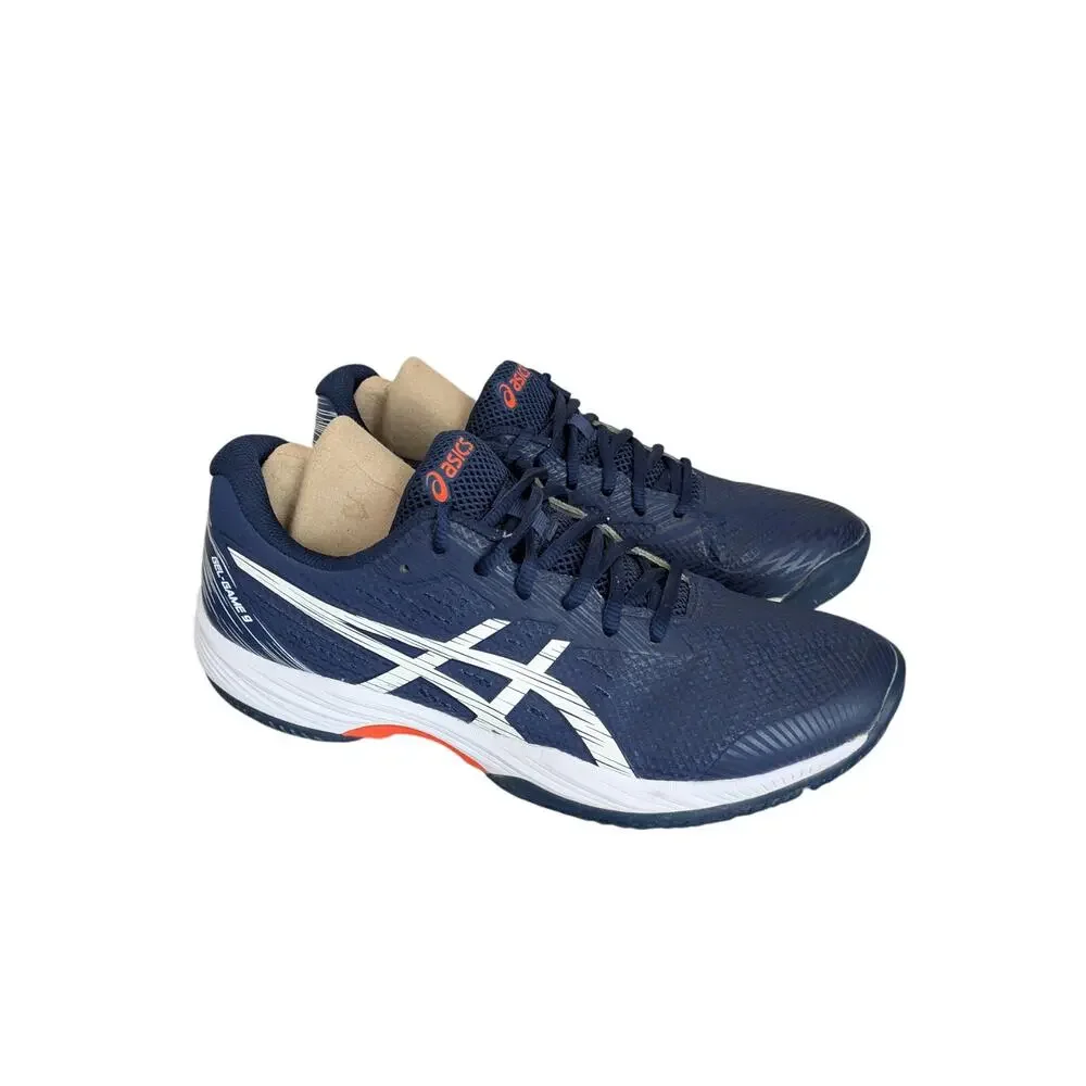 Asics Gel-Game 9 Pickleball Shoes Mens 10 Blue White Performance Court Sneakers